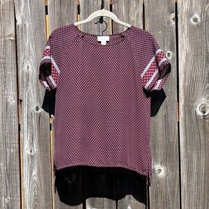 Loft short sleeve top size small